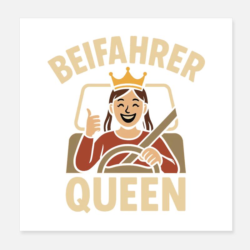 Conception Queen passager Poster 20 x 20 cm