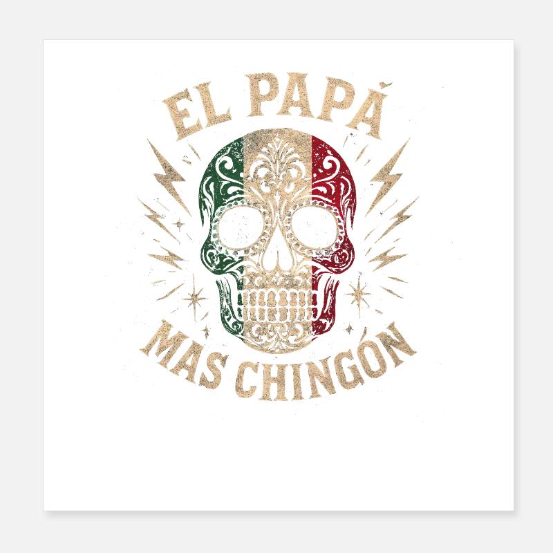 El Papa Mas Chingon Poster 8" x 8" (20x20 cm)