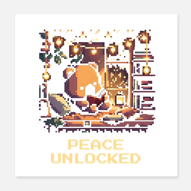 La paix libérée : Hygge Poster 20 x 20 cm