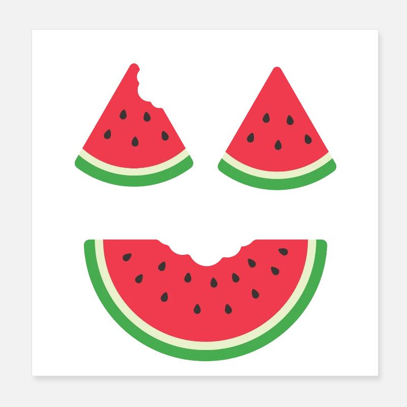 Melon Costume Carnival Watermelon Poster 8" x 8" (20x20 cm)