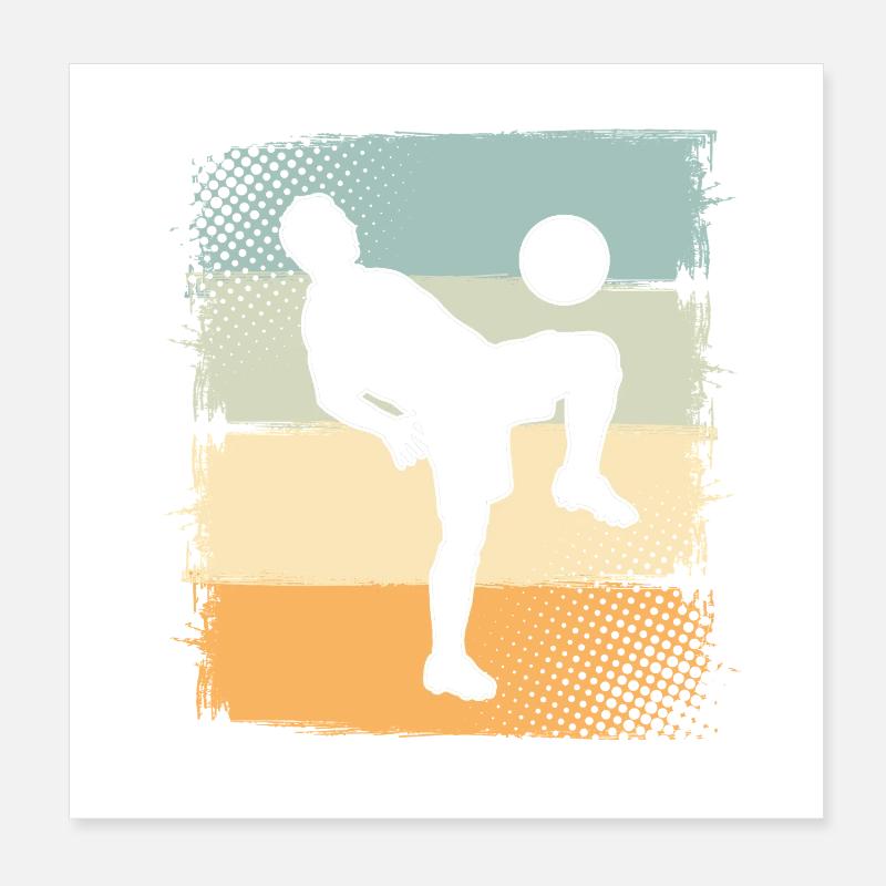 Soccer Poster 8" x 8" (20x20 cm)