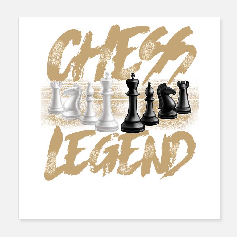 Chess Poster 8" x 8" (20x20 cm)