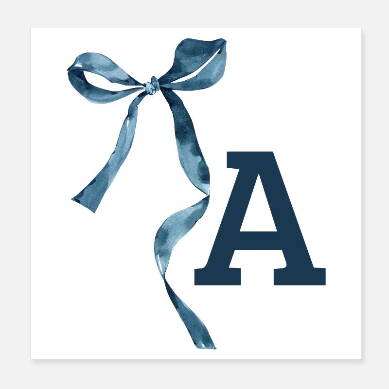 Monogramm Geschenkidee Poster 20x20 cm