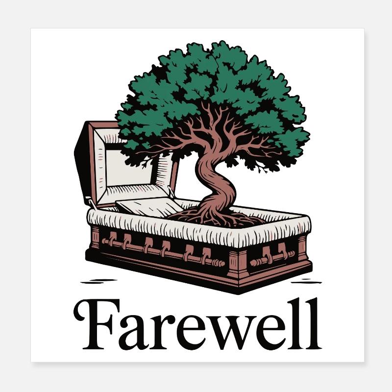 Conception de l'arbre de vie commémoratif Poster 20 x 20 cm