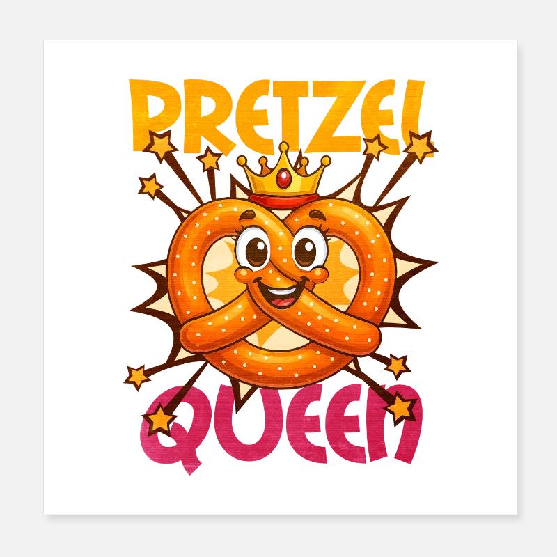 Bretzel Poster 20 x 20 cm