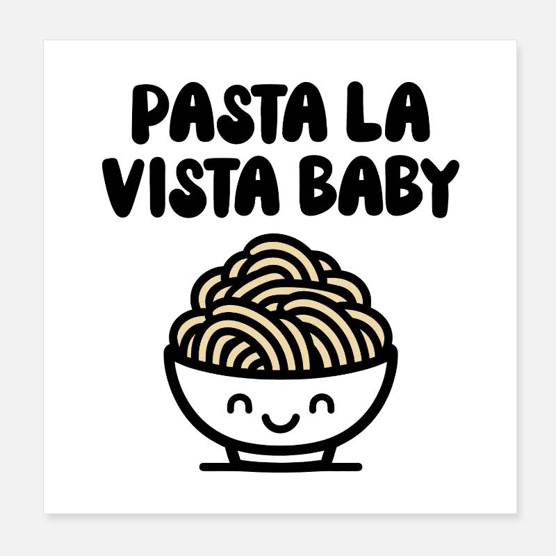 Pâtes la vista bébé Poster 20 x 20 cm