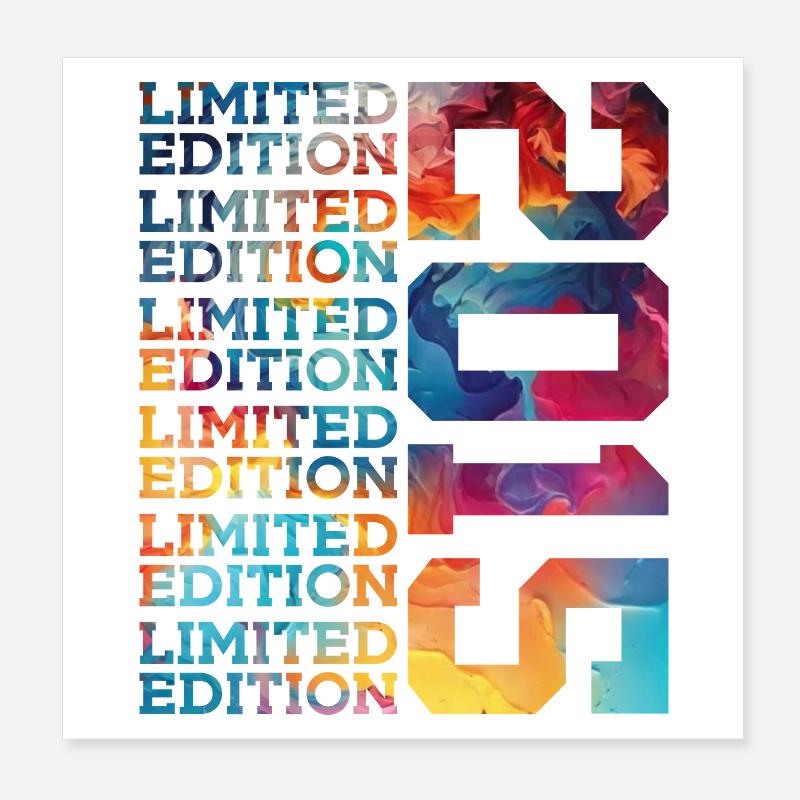 ÉDITION LIMITÉE 2015 11 ANS 11E ANNIVERSAIRE Poster 20 x 20 cm