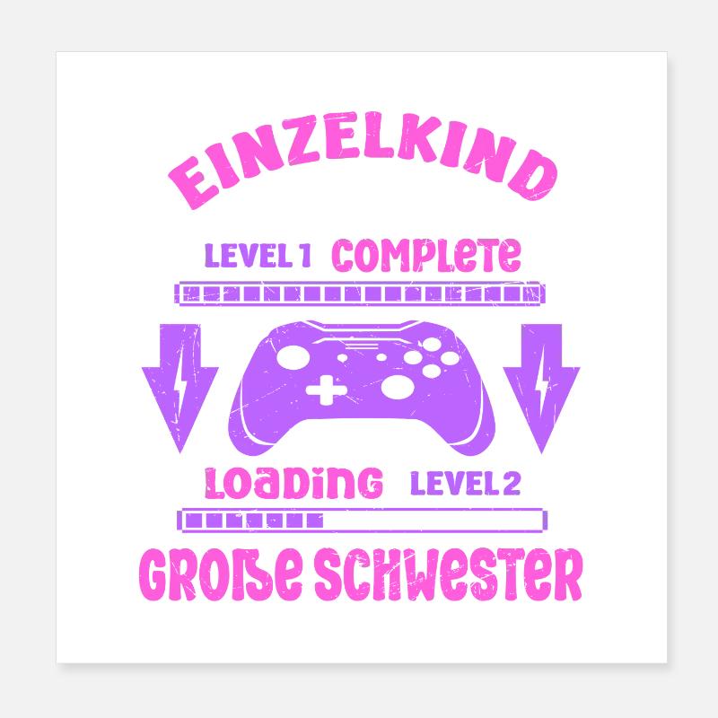 Einzelkind Complete - Loading Große Schwester 2026 Poster 20x20 cm