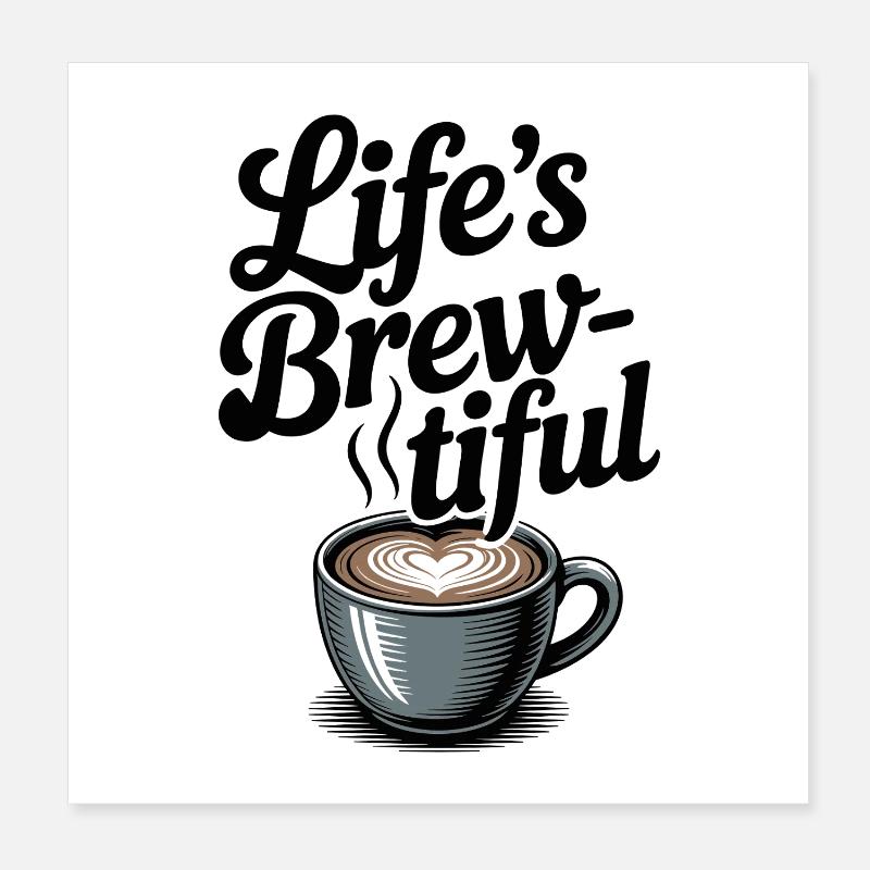 Das Gebräu des Lebens Poster 20x20 cm