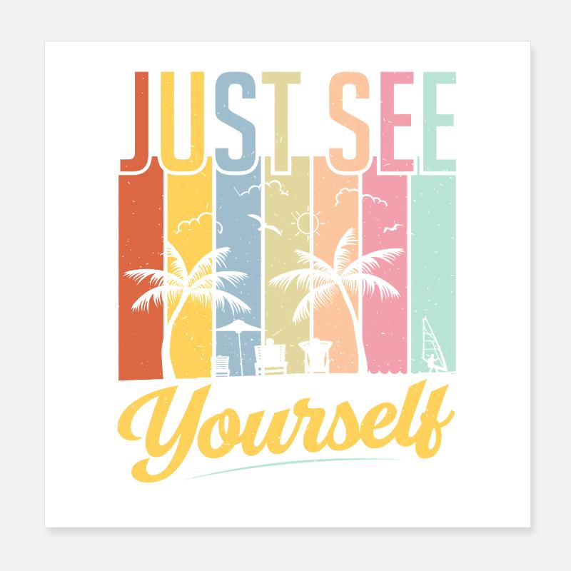 Inspiring Self-Love Sunset Poster 8" x 8" (20x20 cm)