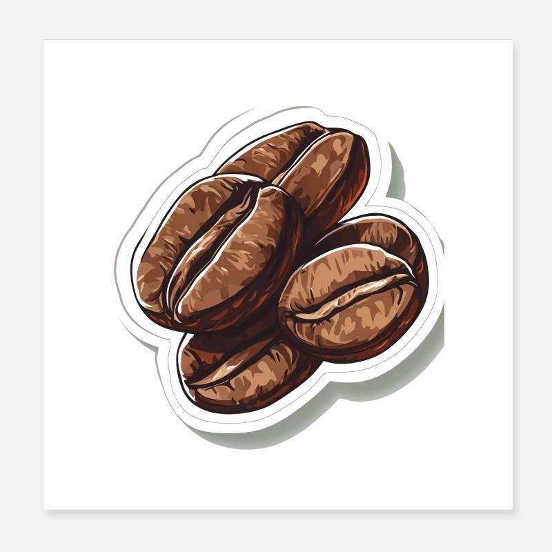 Coffee Poster 8" x 8" (20x20 cm)