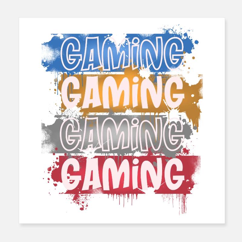 Gaming Poster 8" x 8" (20x20 cm)