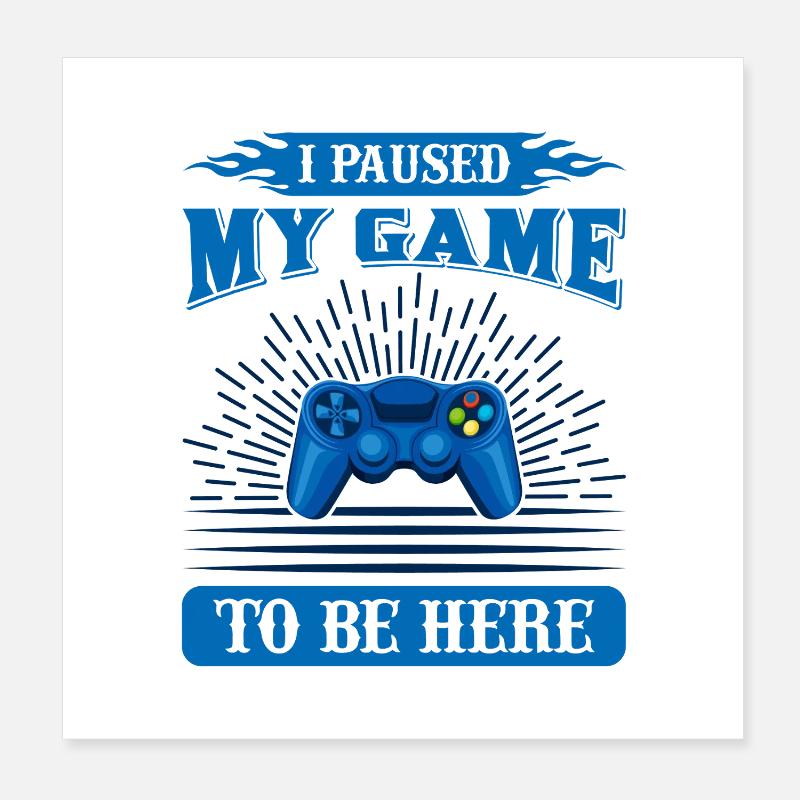 Gamer Break custom design Poster 8" x 8" (20x20 cm)
