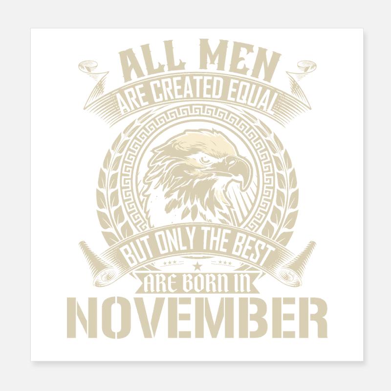 November Eagle Unity Design Poster 20x20 cm