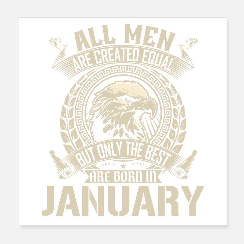 January Eagle Unity Motif Poster 8" x 8" (20x20 cm)