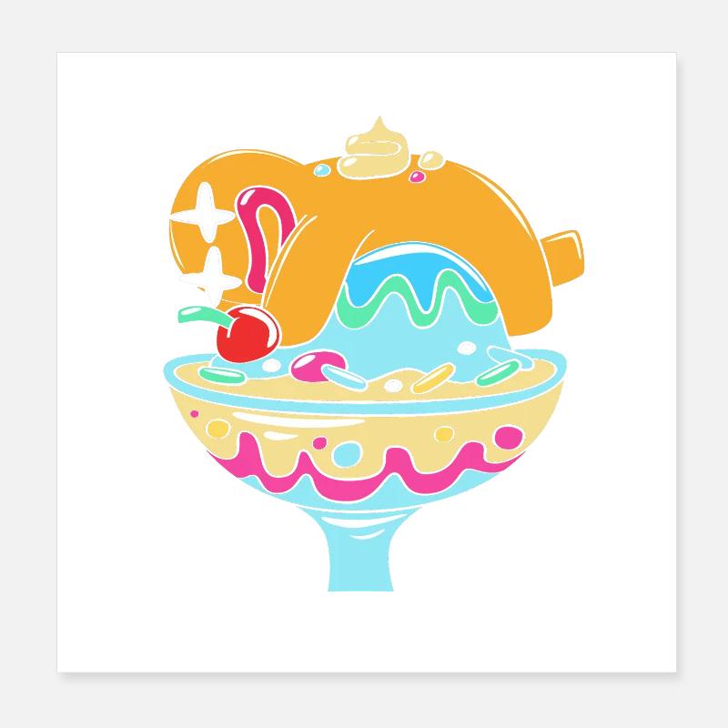 Lebkuchen Weihnachten Lebkuchenmann Poster 20x20 cm