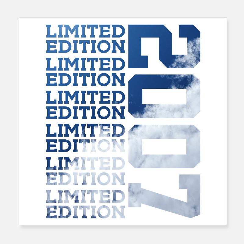 19 ANS ÉDITION LIMITÉE 2007 19E ANNIVERSAIRE Poster 20 x 20 cm