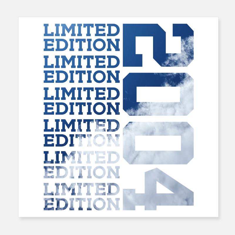 22 ANS ÉDITION LIMITÉE 2004 22E ANNIVERSAIRE Poster 20 x 20 cm