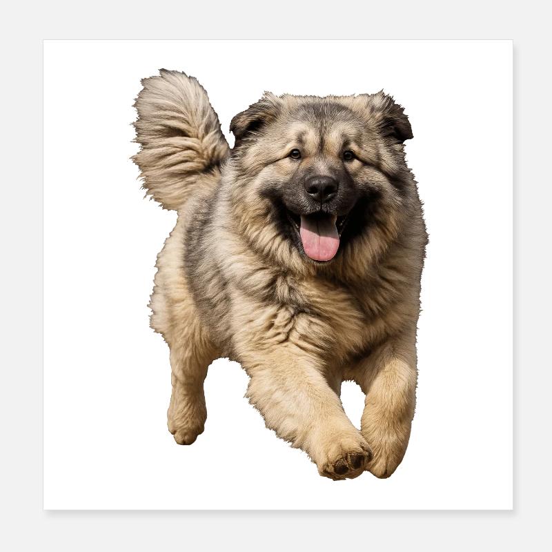 Caucasian Ovcharka Poster 8" x 8" (20x20 cm)