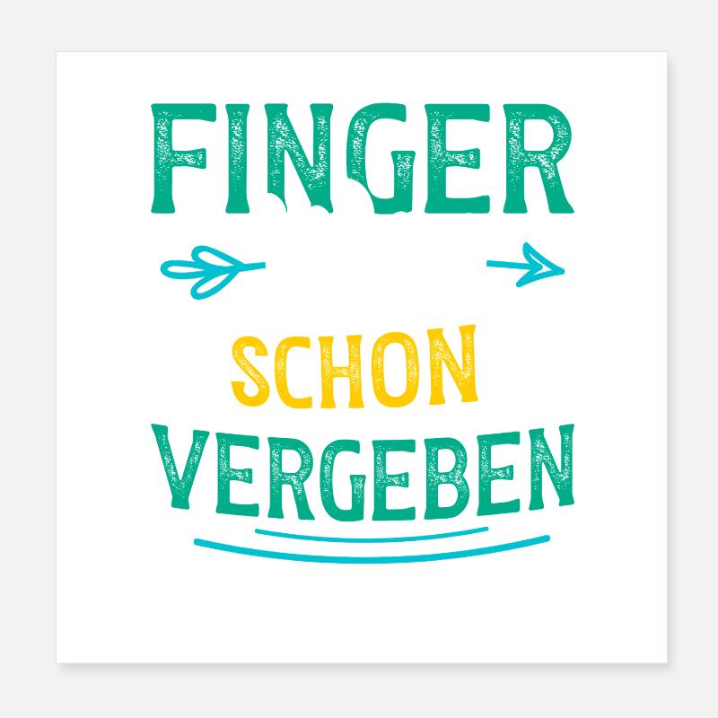 Malle HANDS OFF FORGIVEN Drôle Poster 20 x 20 cm