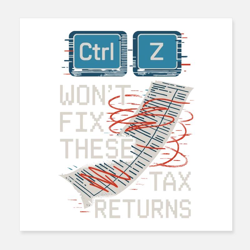 Blagues d’un étudiant en comptabilité cpa en formation excel Poster 20 x 20 cm