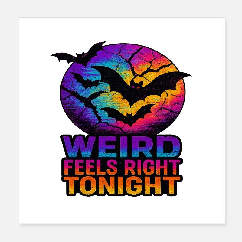 Weirdcore Halloween Poster 8" x 8" (20x20 cm)