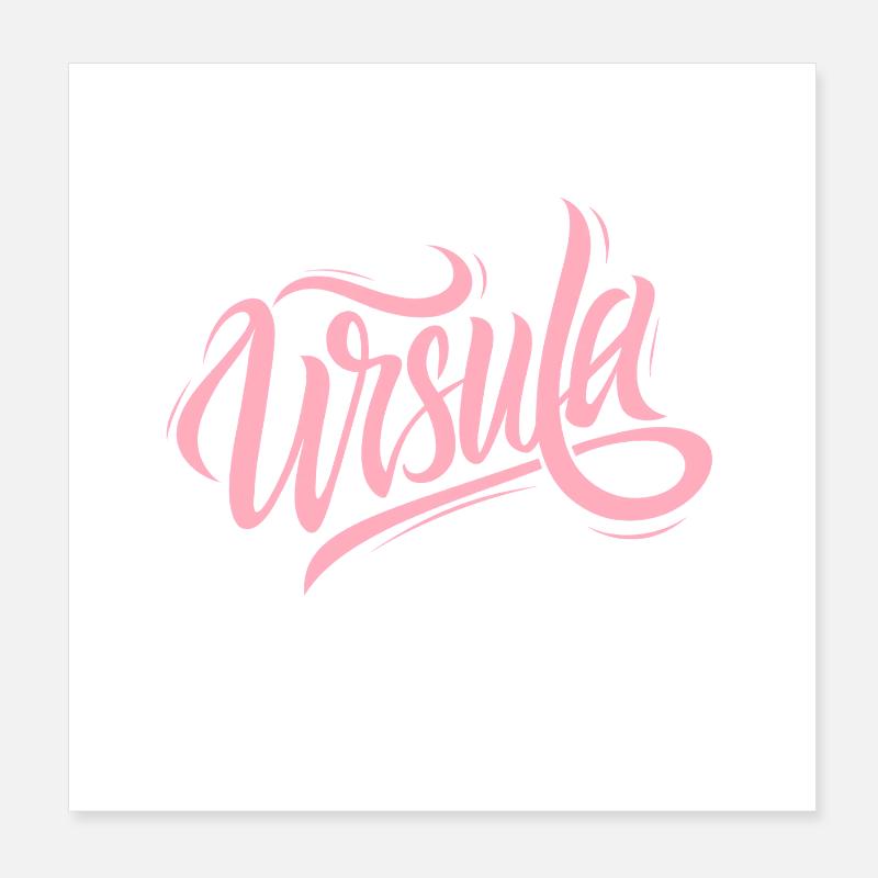 Let Ursula do that - name day Poster 8" x 8" (20x20 cm)