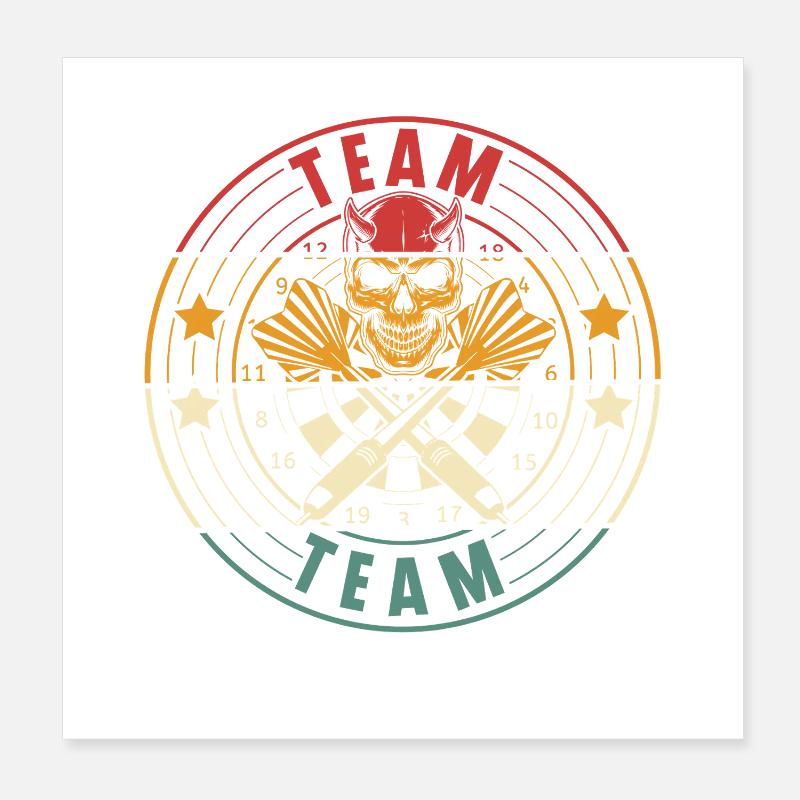 fléchettes Poster 20 x 20 cm