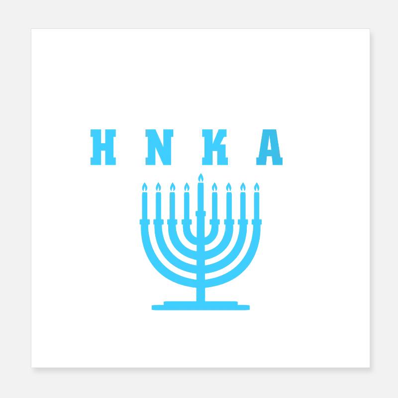 Hanoukka Hanoukka Hanoukka Poster 20 x 20 cm