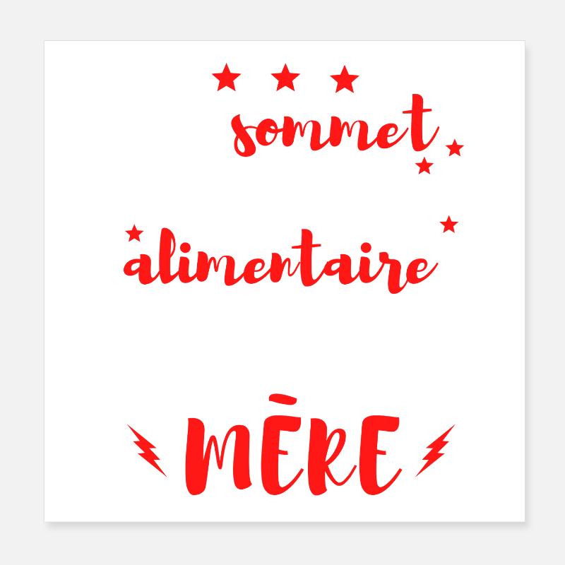 An der Spitze der Nahrungskette steht meine MUTTER Poster 20x20 cm