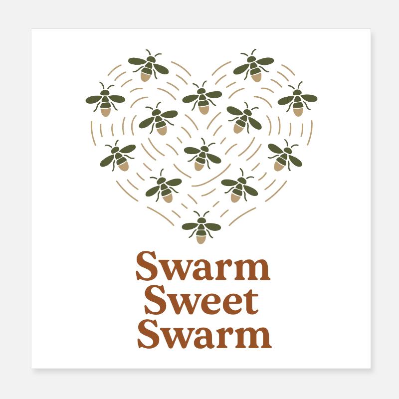 Firefly Summer Night Glow Bug Nostalgic Poster 20x20 cm