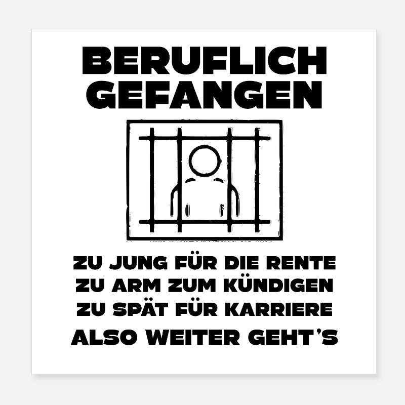 Office & Job Colleagues Workers Fun Work Poster 8" x 8" (20x20 cm)