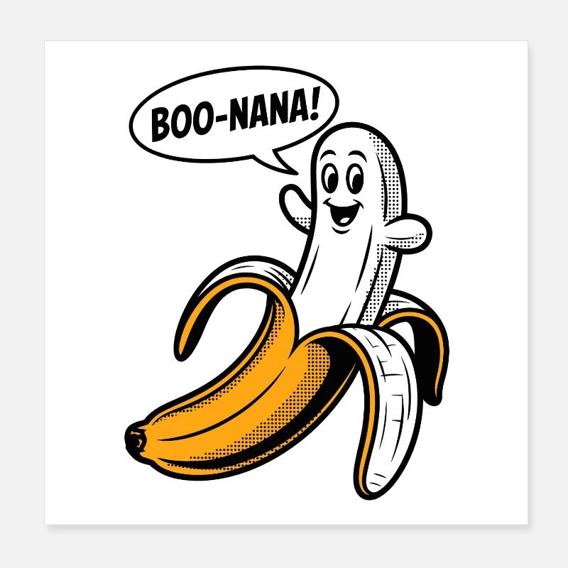 Boonana Banane d’Halloween Poster 20 x 20 cm