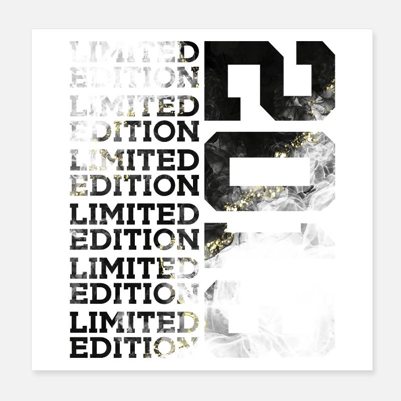 13 ANS ÉDITION LIMITÉE 2013 13E ANNIVERSAIRE Poster 20 x 20 cm