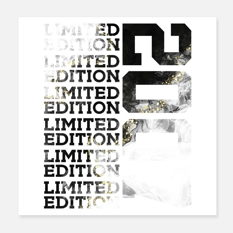 19 ANS ÉDITION LIMITÉE 2007 19E ANNIVERSAIRE Poster 20 x 20 cm