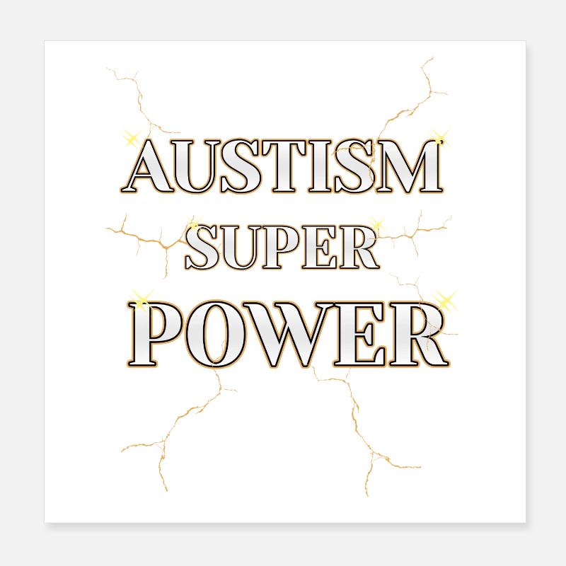 AUSTIM SUPER POWER MODERN DESIGN Poster 8" x 8" (20x20 cm)