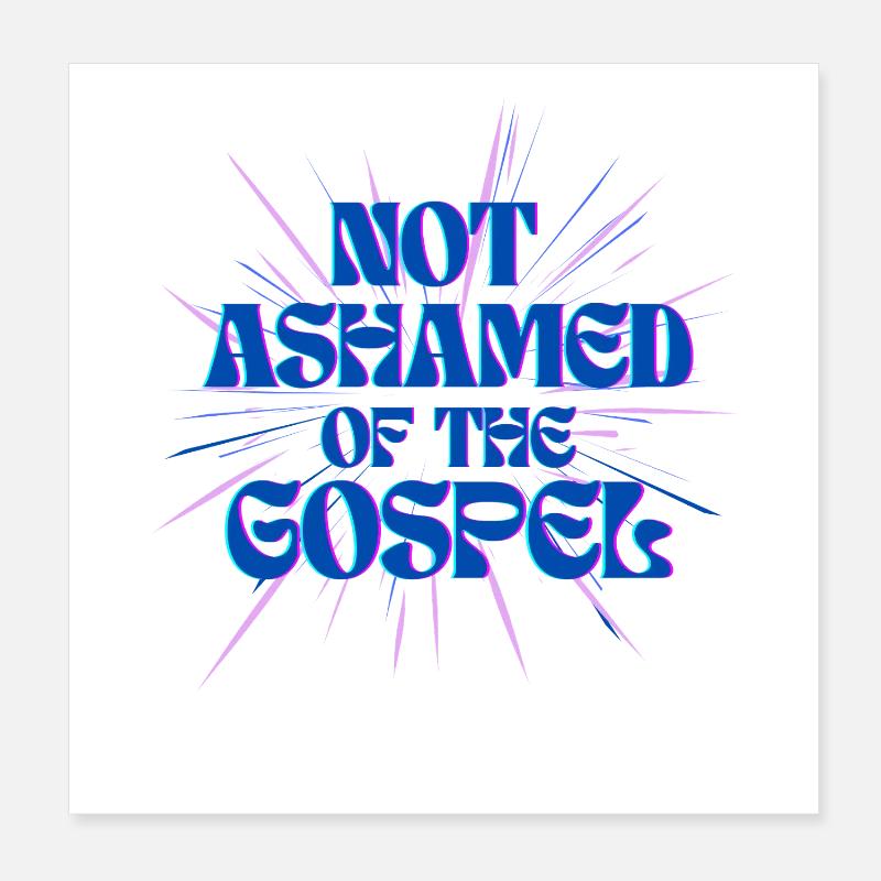 Pas honteux de l’Évangile Poster 20 x 20 cm