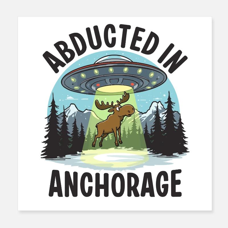 Enlevé à Anchorage Poster 20 x 20 cm