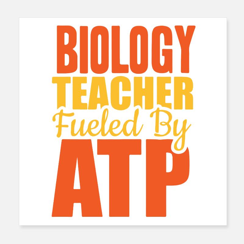 Biology Teacher Biologist Microbiology Biologist Poster 8" x 8" (20x20 cm)