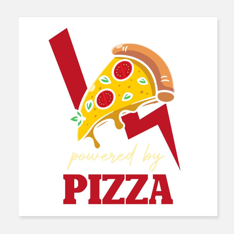 Power Pizza Blitz Logo Poster 20 x 20 cm