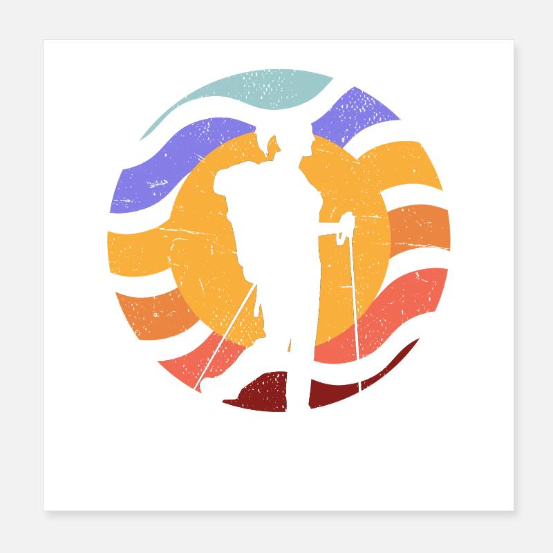 Sun Path Camera Silhouette Poster 8" x 8" (20x20 cm)