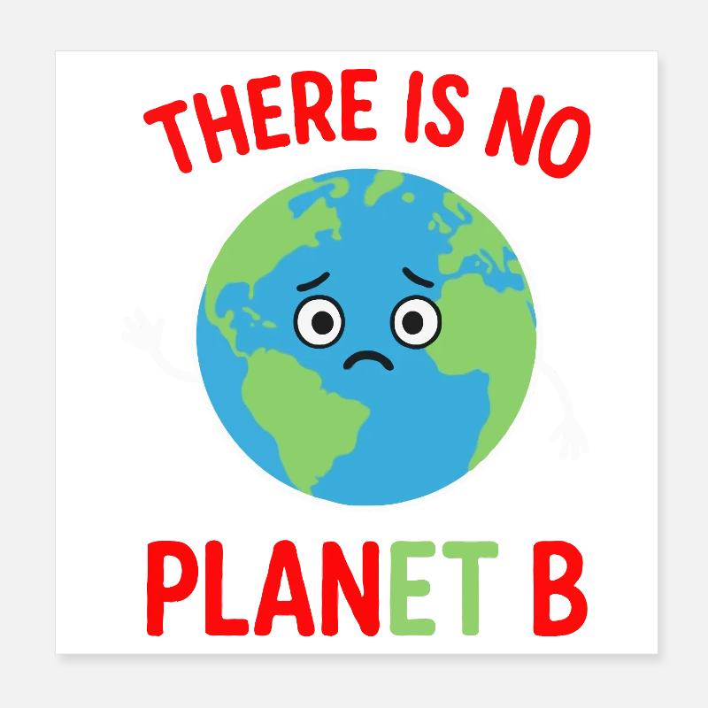 Es gibt keinen Plan B Poster 20x20 cm