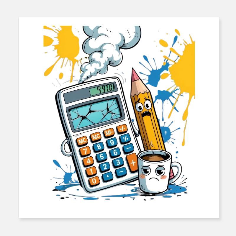 Cretaceous Period Chaos Mathematics Poster 8" x 8" (20x20 cm)