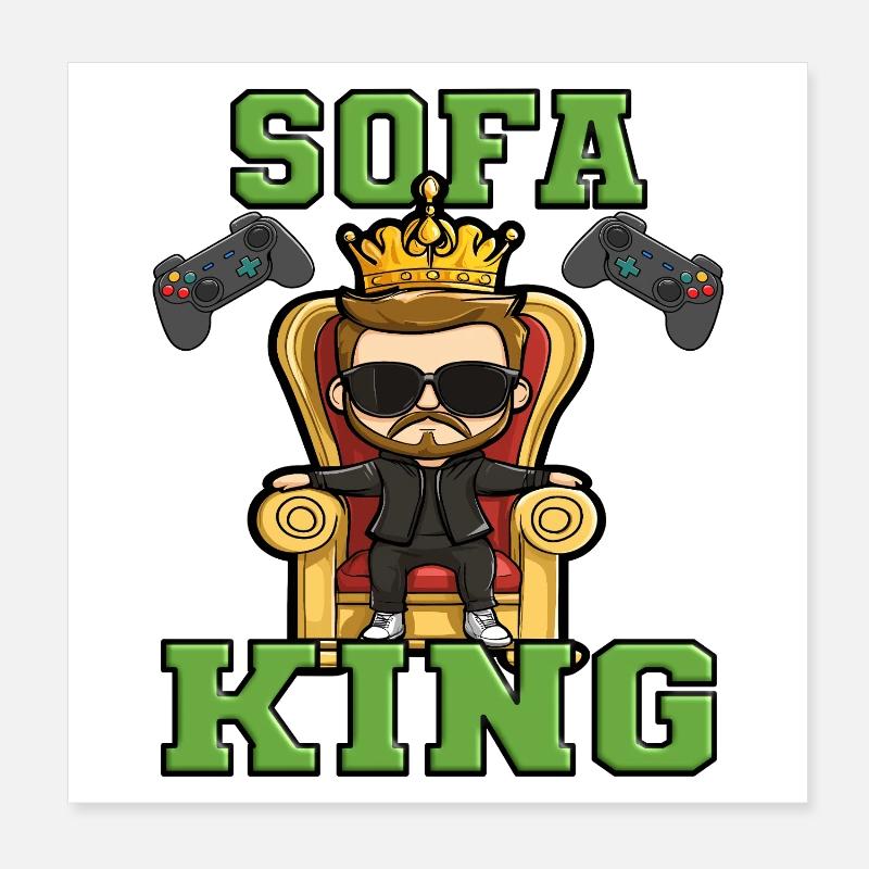 Sofa King - gamble gaming stream Poster 8" x 8" (20x20 cm)