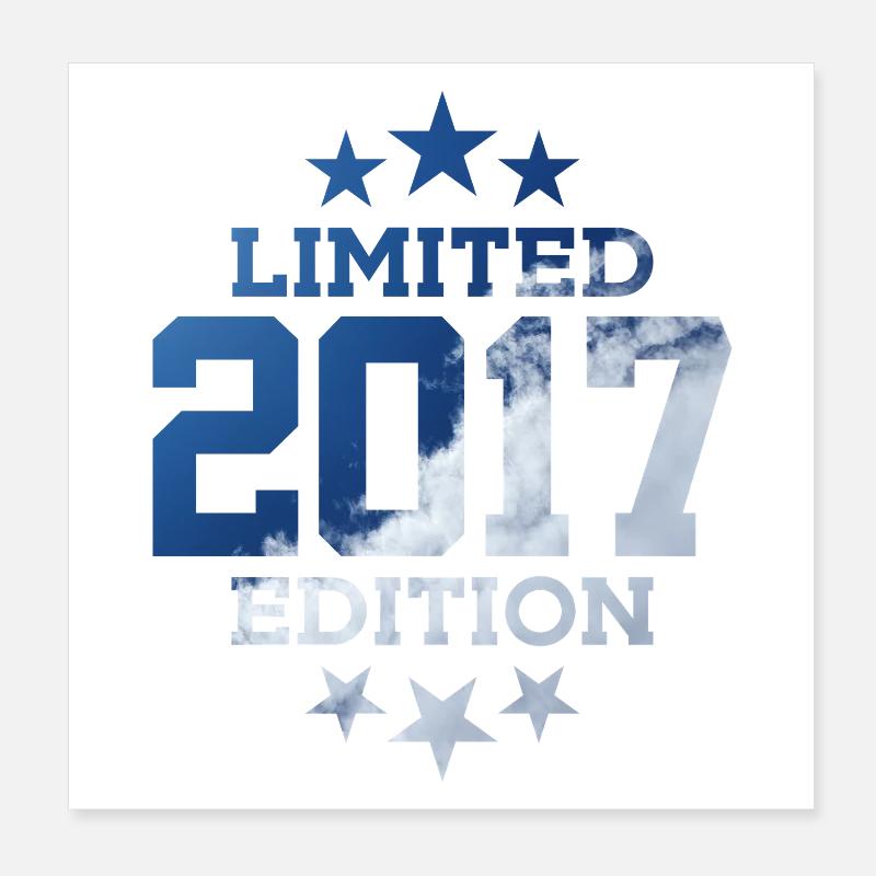 LIMITED EDITION 2017 9. GEBURTSTAG Poster 20x20 cm