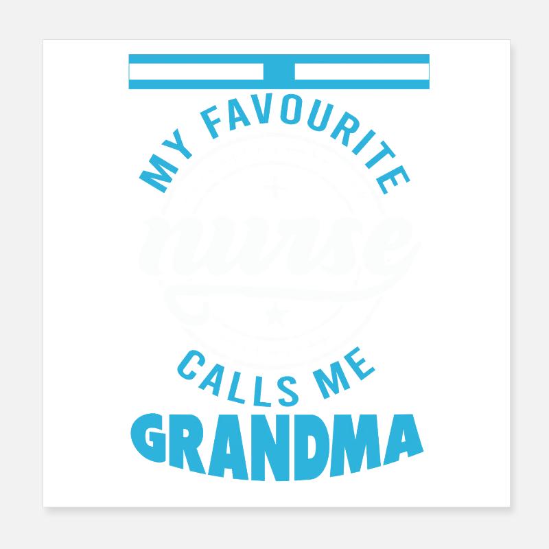 Stolze Krankenschwester Oma Geschenke Poster 20x20 cm
