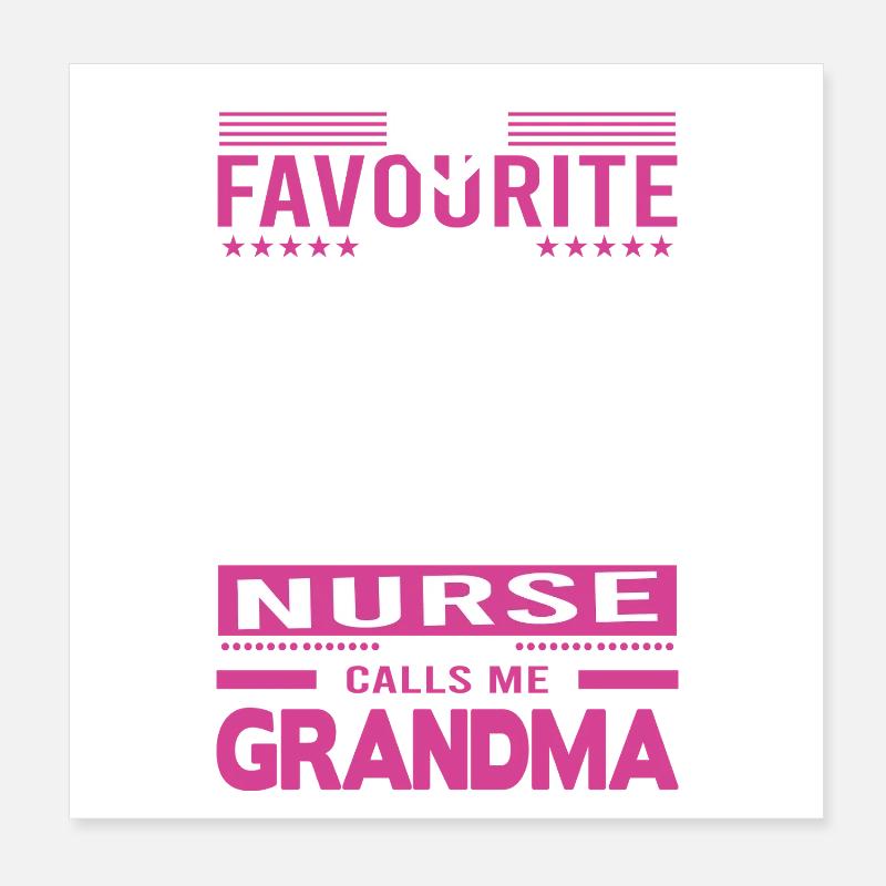 Stolze Krankenschwester Oma Geschenke Poster 20x20 cm