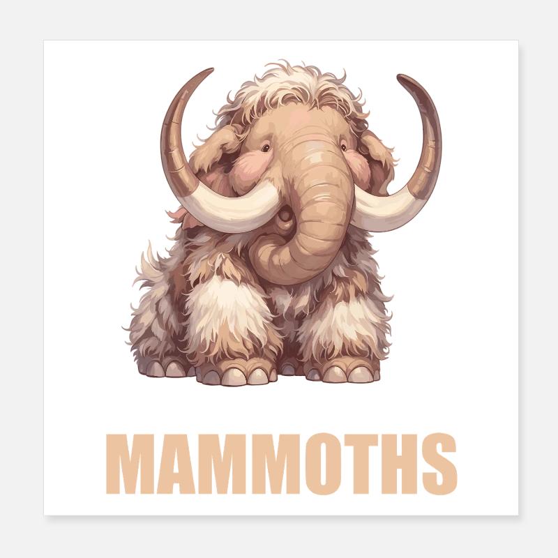 Mammuts Mammut Poster 20x20 cm