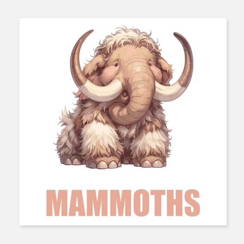 Mammuts Mammut Poster 20x20 cm