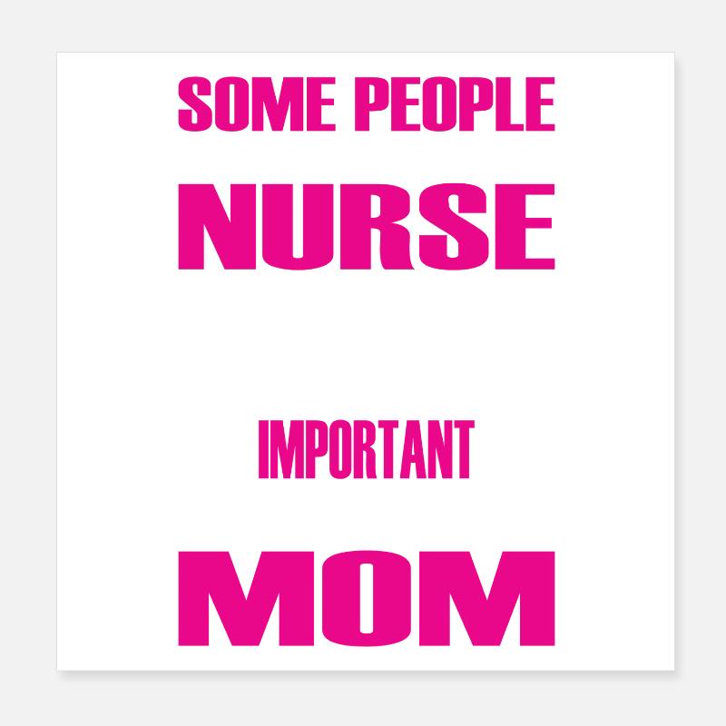 Krankenschwester Mama Geschenk Poster 20x20 cm